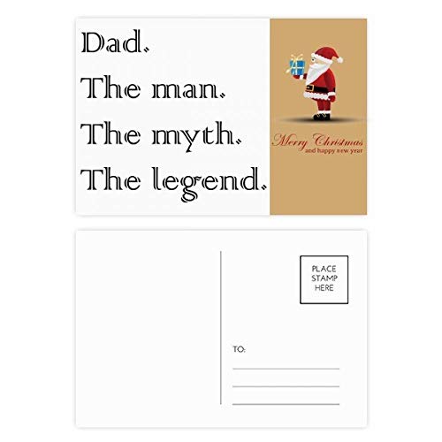 Cartes postales citation du Père Noël : lot de 20 souvenirs Myth Legend pour la famille