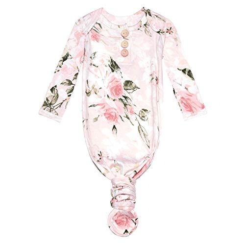 Image of Posh Peanut Knotted Newborn Gown - Newborn Gowns For Girls
