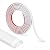 LONGKING 10 ft Peel and Stick Trim, Molding Trim for Walls, Edges, Borders, Backsplash Tiles, Flexible and Self Adhesive Trim, White