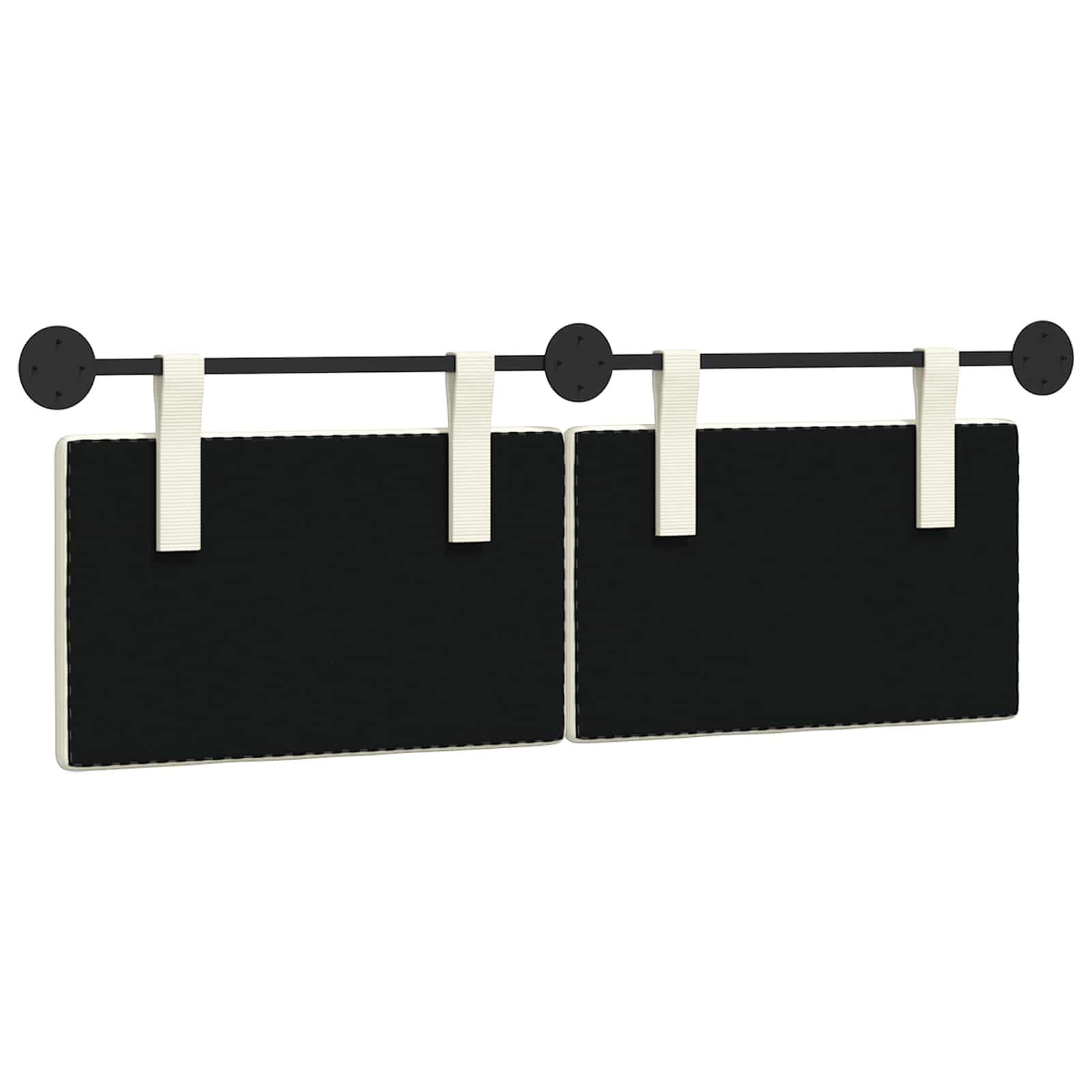 Cabecero colgante de pana con acolchado suave, 130 x 55 x 5 cm, juego de 2 unidades, montado en la pared, versátil como respaldo y accesorio de cama para dormitorio y habitación de invitados