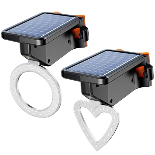 Juego de 2 luces traseras solares para bicicleta, LED rojo COB, plástico ABS IPX4 impermeable, control de luz inteligente, 3 modos, fácil de instalar para bicicletas de montaña y bicicletas de