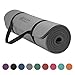 Gaiam Essentials Thick Yoga Mat Fitness & Exercise Mat with Easy-Cinch Yoga Mat Carrier Strap (72"L x 24"W x 2/5 Inch Thick)