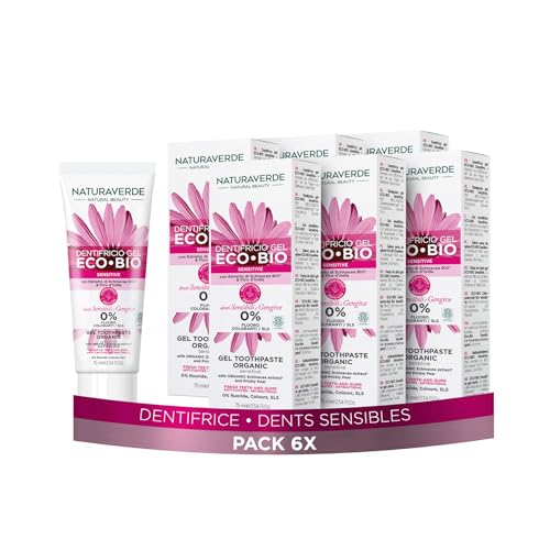 Dentifrice ECO BIO Sensitive sans fluorure Naturaverde échinacée x6