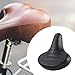 DYNWAVE Bicycle Saddle, Cycling Saddle, PU Bicycle Seat, Comfortable Shock Absorption Bike Saddle Cushion, Black