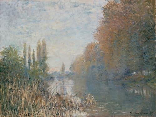 Affiche de Arts Les bords de Seine Claude Monet Décoration Murale Automne pour Salon