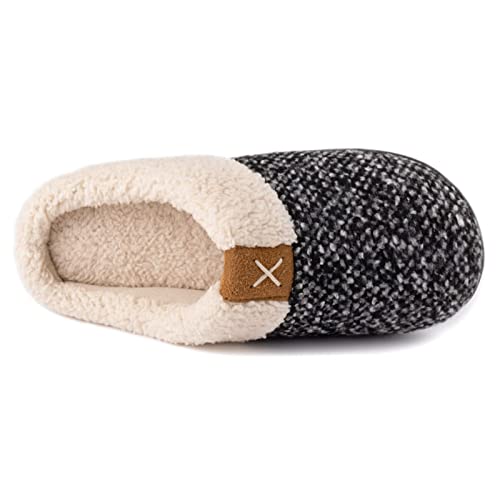 Image of ULTRAIDEAS Women's Indoor Bedroom Slipper with Memory Foam, Gift for Women, Wool-Like House Shoe with Anti-Skid Rubber Sole for Ladies