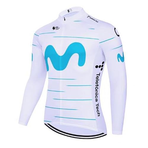 [Roscyker] 2023 Pro Team movistar White ~̒ĵ߂̔Mt[X̒̏z̃W[WAg[h oCÑWPbg̑]Ԃ̈ߗ (S)