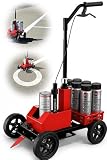 zozen Heavy Duty Parking Lot Striping Machine, 3-in-1 Straight/Freehand Curve/Circle Striping Line Marking Machine, 2-5' Adjustable Width, Windproof, Compatible with Inverted Marking Spray Paint