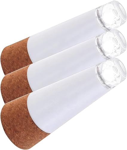 Esoes 3 Stück Flaschenlampe Flaschenlicht LED Wine Bottle Cork Lights USB wiederaufladbar Korklicht Leere Weinflasche Lampe für Kerzenlicht Abendessen Zuhause Party-Dekoration (Weiß)