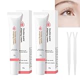 Double Eyelid Styling Cream, Waterproof Natural Invisible Long Lasting Double-Fold Eyelid Cream, Double Eyelid Glue Pen Gel with Y Stick
