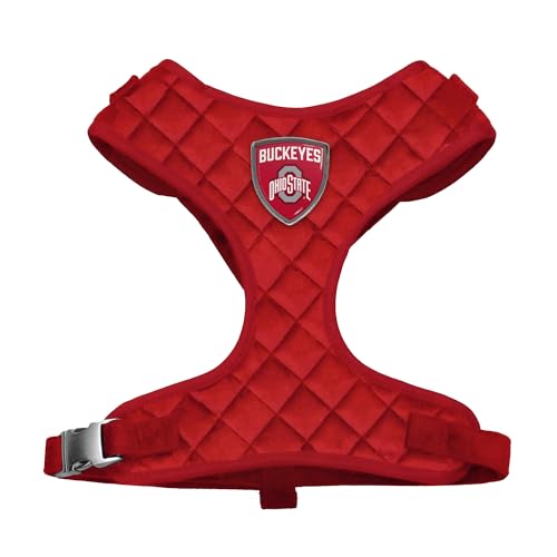 Littlearth NCAA Ohio State Buckeyes Velvet Pet Harness, Medium
