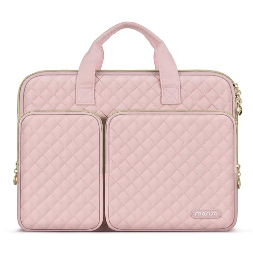 Ya en manzanajugosa.com: MOSISO 360 Funda para Portátil, 13-13,3 Pulgadas Laptop, Compatible con MacBook Air/Pro,Compatible con MacBook Pro 14 M3 M2 M1 2024-2021, Bolsa Rellena Plana con 2 Bolsillos&Asa&Cinturón,Rosa Tiza