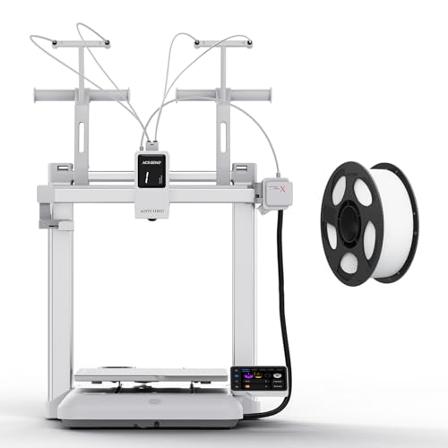 Impresora 3D Multicolor 260mm con Filamento PLA Blanco de 1KG