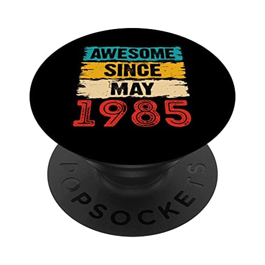 Regalos de 38 años de edad, impresionantes desde mayo de 1985 PopSockets PopGrip Intercambiable