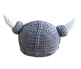 Handmade Viking Baby Hat Set with Cell Phone Anti-dust Plug
