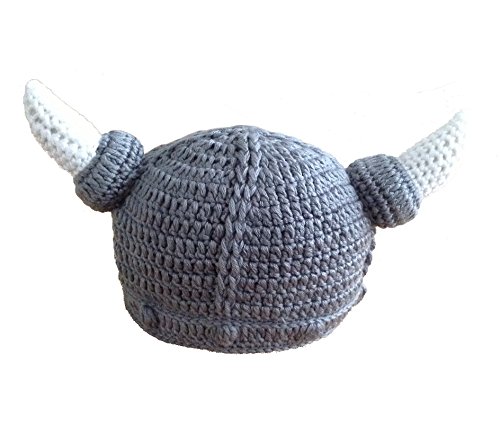 Handmade Viking Baby Hat Set with Cell Phone Anti-dust Plug