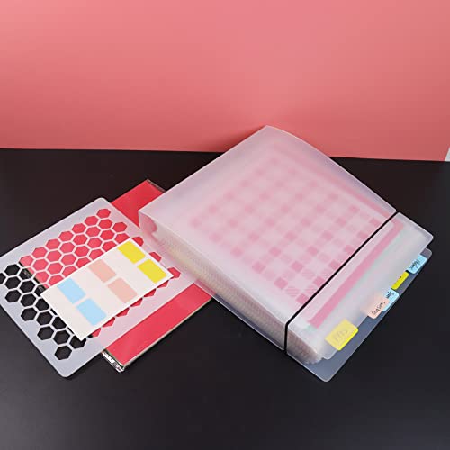Cookie Stencil Storage Binder Die Cut and Stamp Storage Folder Baking Stencil Organizer Scrapbooking Cutting Dies Stencil Storage Book Collections Case Organizer (One Pocket 50 Pages) - Thumbnail 4