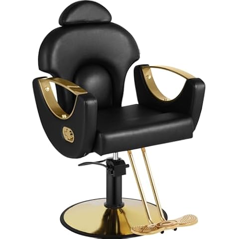 MIMWOW Black Barber Chair Cover