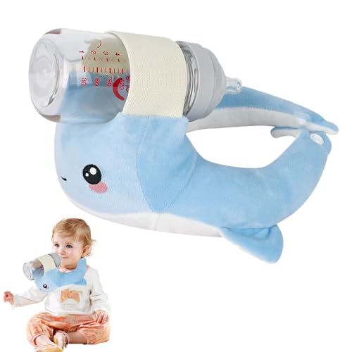 Baby Bottle Holder, Adjustable Nursing Support Pillow for Reflux, Bottle Feeding Pillow,...