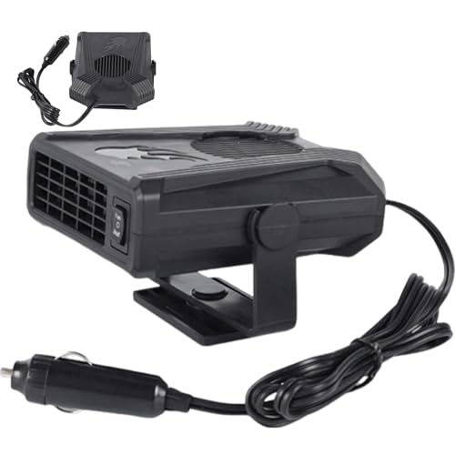 Chauffage portable pour voiture - Déshumidification du pare-brise de voiture - 150 W - 2 en 1 - 12 V - Réglable - Plug in - Rapide