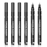 Rieoany 6er-Pack Silberne Marker, Glanzlack Stifte, Ausbesserungs Wasserfeste...