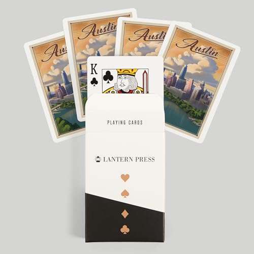 Baraja de 52 cartas tamaño póker Austin Texas miniatura 6