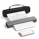 PhoFuta M08F Mobiler Drucker für Unterwegs Thermodrucker A4, Bluetooth Tragbarer Drucker - Tattoo Drucker, Mit 10 Blatt Thermopapier A4, kompatibel mit Handy und Laptop, mit 1 Aufbewahrungsbox