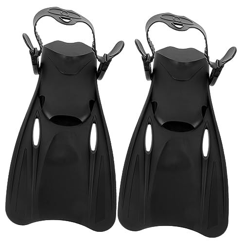 Mikikit 1Pair Lightweight Adult for Training and Diving Comfortable Open Toe Design Versatile Swimming Flippers for Pool Sea Suitable