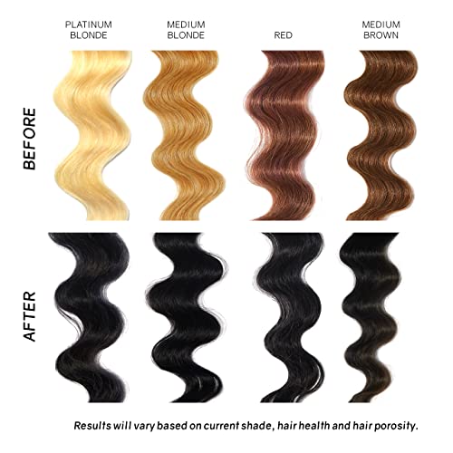 Image of Overtone Daily Color Depositing Conditioner For All Hair Types: 8 oz Temporary Coloring Conditioner w /Shea Butter & Coconut Oil, Refresh Color & Prevent Fading, Vegan & Cruelty-Free, Black Velvet
