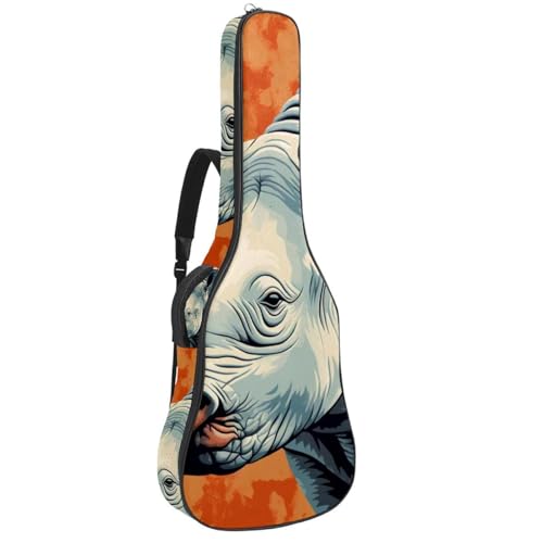 Housse de transport guitare basse et acoustique 101-104 cm en tissu Oxford rembourré