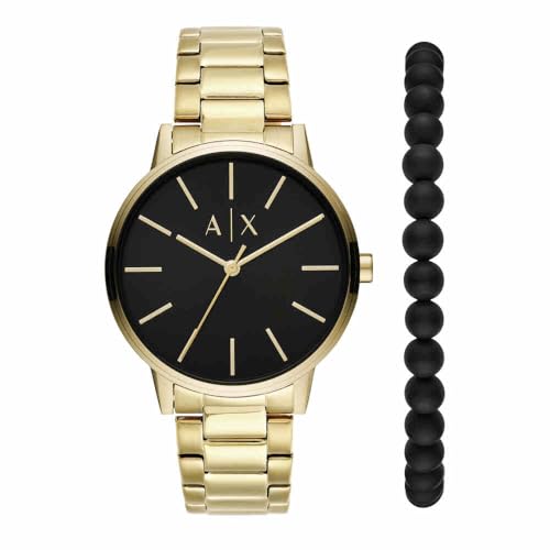 Armani Exchange Watch for Men, Quartz Movement and 42mm Case Size with Stainless Steel, Leather or Silicone Strap