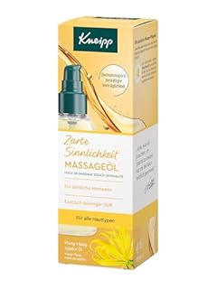 Kneipp Olio da massaggio, delicato sensualità, ylang ylang e olio di jojoba, per momenti sensuali, per tutti i tipi di pelle, 100 ml