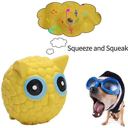Image of EETOYS Petlicious and More Dog Latex Squeaky Owl Toy (Medium)