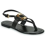 See by Chloe Women's Black Leather Chany Sandals Flats (us_footwear_size_system, adult, women, numeric, medium, numeric_9)