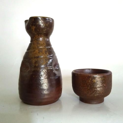 備前焼　柴岡守　徳利　ぐい　セット　箱　骨董　酒器　一輪挿し　花器 備前焼 柴岡守 徳利 ぐい セット 箱 骨董 酒器 一輪挿し 花器