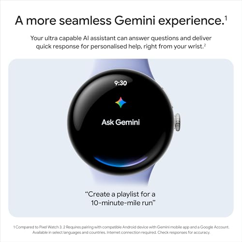 Google Pixel Watch 4 (45 Mm) - Android Smartwatch With Domed Display, Comprehensive Health And Fitness Tracking And Help From Gemini - Matte Black Aluminium Case - Obsidian Active Band - Wi-Fi - 8