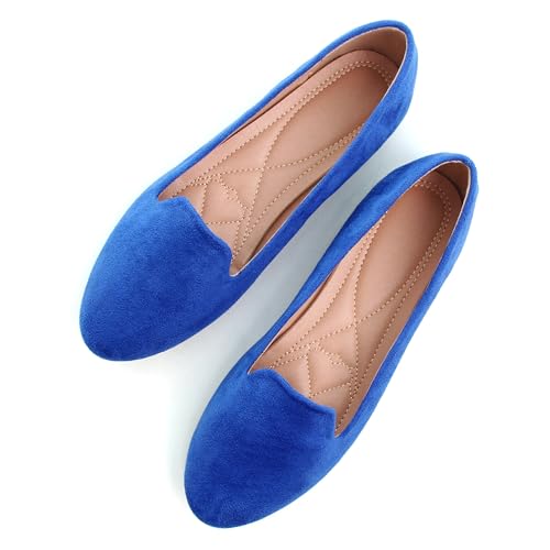 Image of SAILING LU Women Round Toe Comfortable Ballet Flats | Shoes for Women, Dressy, Slip-ons, Loafers