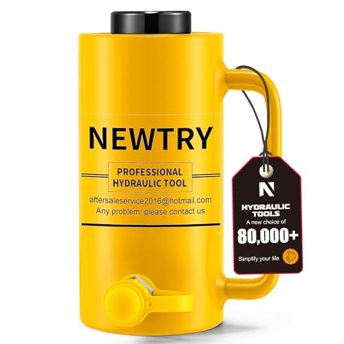 Image of NEWTRY 20 ton Hydraulic Hollow Jack Cylinder 4'' Stroke Porta Power Ram Industrial Lifting Jack Retract Automatically for Horizontal /Vertical Lifting