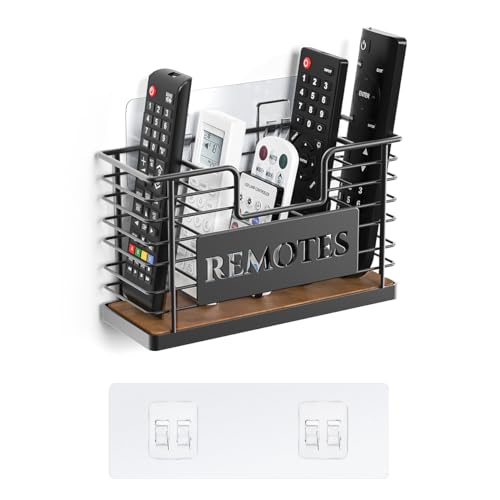 GIGIFTREE Remote Control Holder, 5-Slot TV Remote Holder Wall Mount,