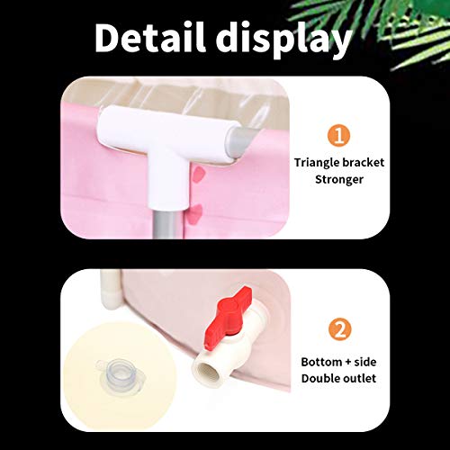 Besthls Ice Bath Tub For Athletes, Portable Bathtub For Adult, Foldable Japanese Soaking Freestanding Bathtub For Shower Stall (Green Large) #TOP3