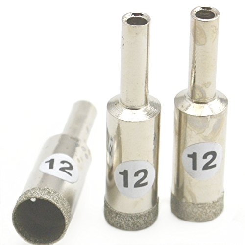 Brocas de diamante para piedras preciosas 12 mm pack 3