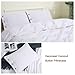 CHUFFED Queen Duvet Cover Set 3PCS, 55% Linen 45% Cotton Blend, Duvet Cover with Coconut Buckle Closure, Bedding Set, 1 Comforter Cover 90x90″ and 2 Pillow Shams 20x26″ (Queen, White)