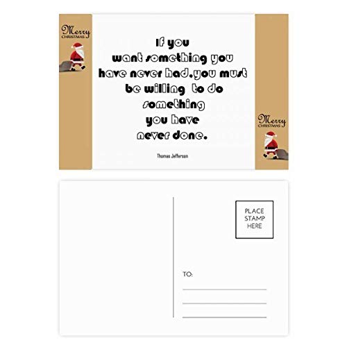 Citation de Père Noël en lot de 20 cartes postales pour sublimer vos cadeaux