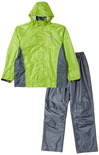 川西工業 レインマニア アクションハイブリッドレインウェア グリーン 3L 【雨具/透湿レインウェア】 #3521
