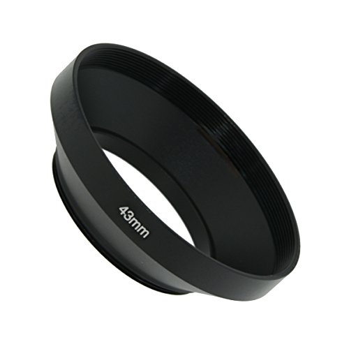 Sioti 43Mm Lens Hood, Matte Treatment Inside, Aluminum Material, Compatible With All Camera Lens S/C/N/F/O/P Etc.(43Mm) #TOP1