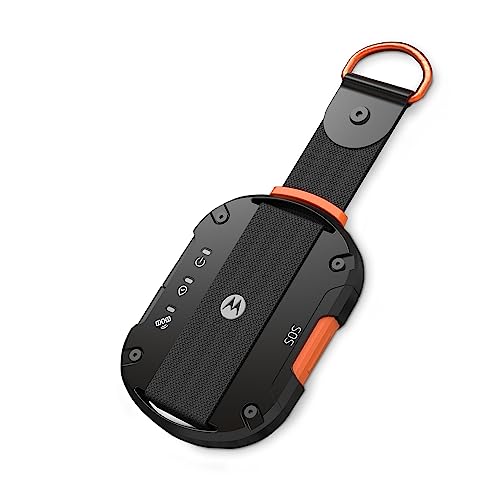 Motorola Defy Satellite Link – Rugged Handheld GPS Communicator, Two-Way Global SMS Text Messenger, Emergency SOS Alerting – Android iOS Compatible, Black