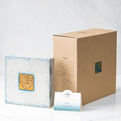 Willow Tree Duet, Sculpted Hand-Painted Triptych #TOP5