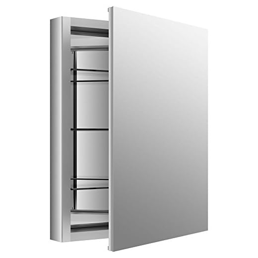 Kohler Verdera 24" W x 30" H Aluminum Mirrored Medicine Cabinet (K-99006-NA)