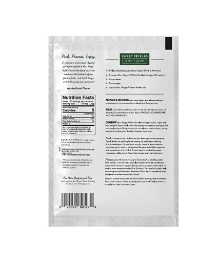 Mrs. Wages Sweet Pickles Quick Process Mix (Value Pack Of 6), 5.3 Ounce (Pack Of 6) #TOP1
