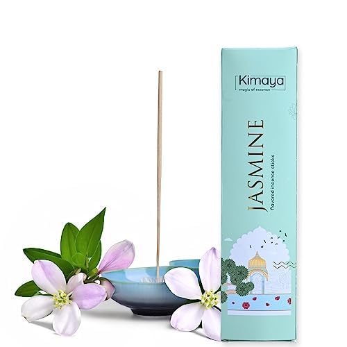 KIMAYA - Magic of Essence Jasmine Flavored Incense Sticks | Agarbatti for Puja, Freshness & Meditation | Pooja Room Items for Home & Prayers | Fragrance - Jasmine | Incense Sticks - 40 Sticks (B0C8B7T3KQ) Amazon Price History, Amazon Price Tracker